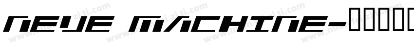 neue machine字体转换
